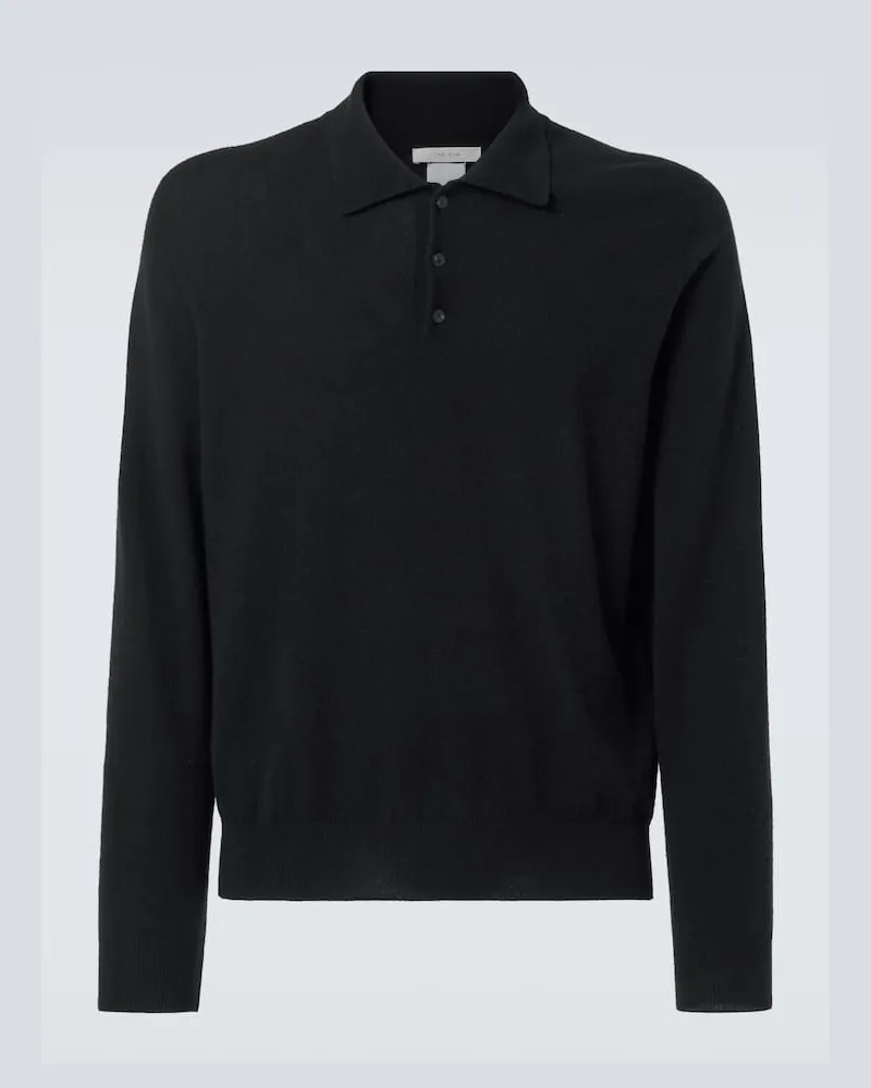 The Row Polopullover Judi aus Kaschmir Schwarz