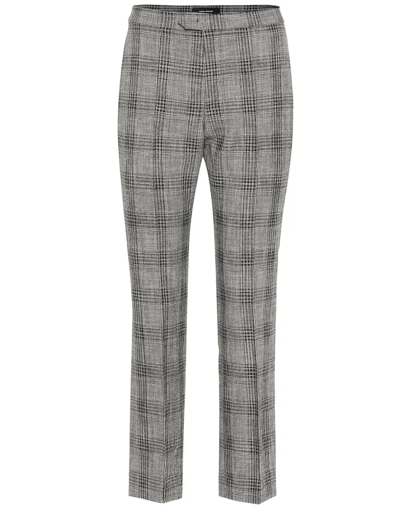 Isabel Marant Hose Derys mit Wollanteil Grau
