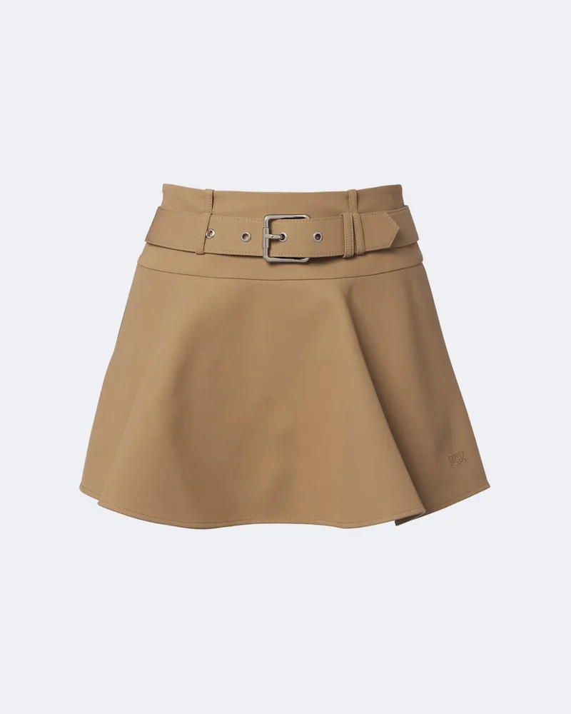 Loewe Minirock Double L aus Baumwolle Beige