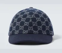 Baseballcap GG aus Woll-Jacquard