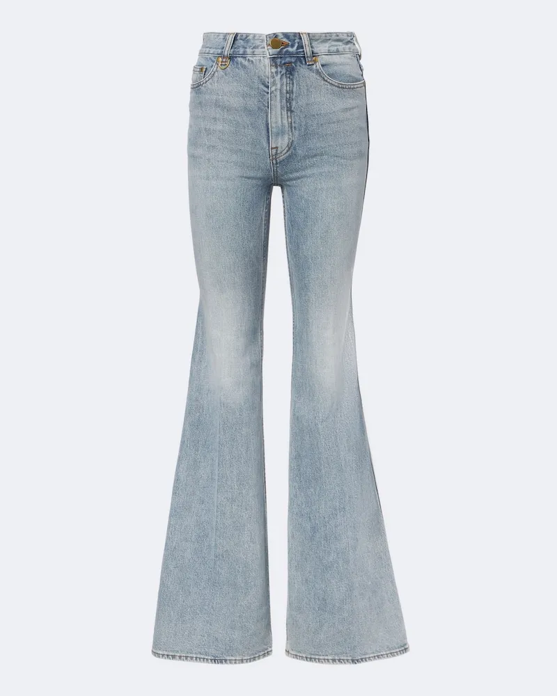 Zimmermann Mid-Rise Flared Jeans Blau