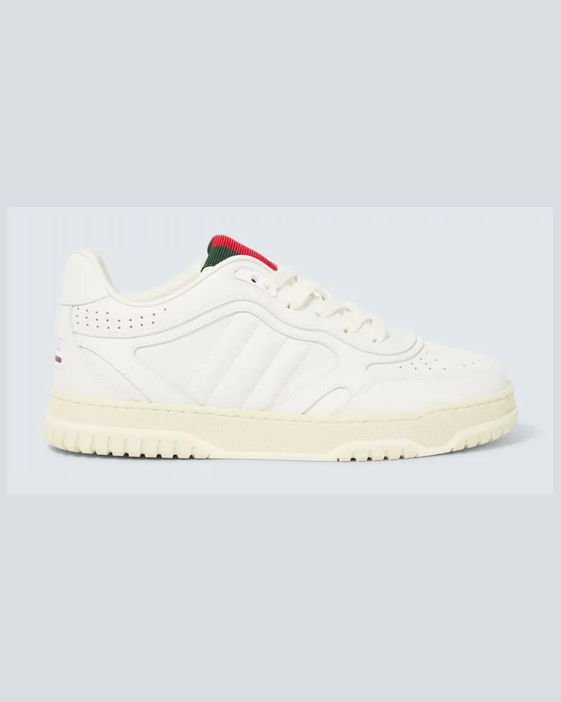 Gucci Sneakers Gucci Re-Web aus Leder Weiß