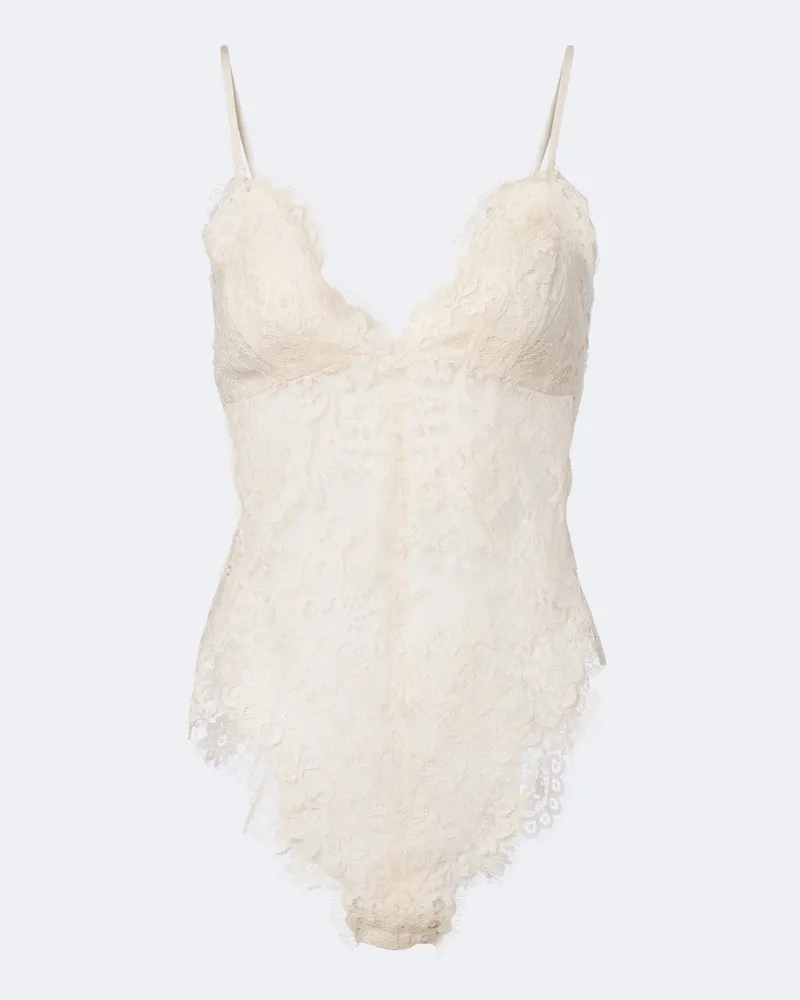 Zimmermann Body aus Spitze Weiß