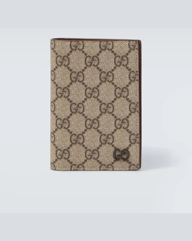Gucci Reisepass-Etui GG aus Canvas Braun