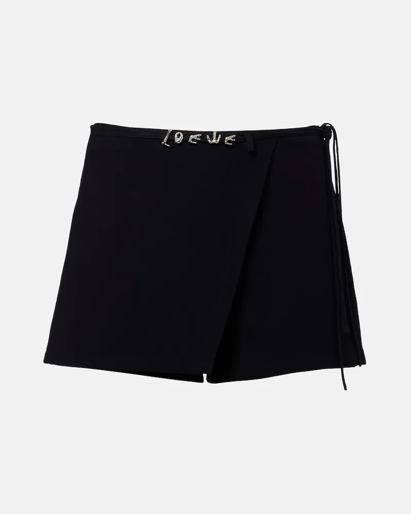 Loewe Paula's Ibiza Skort aus Crêpe Schwarz