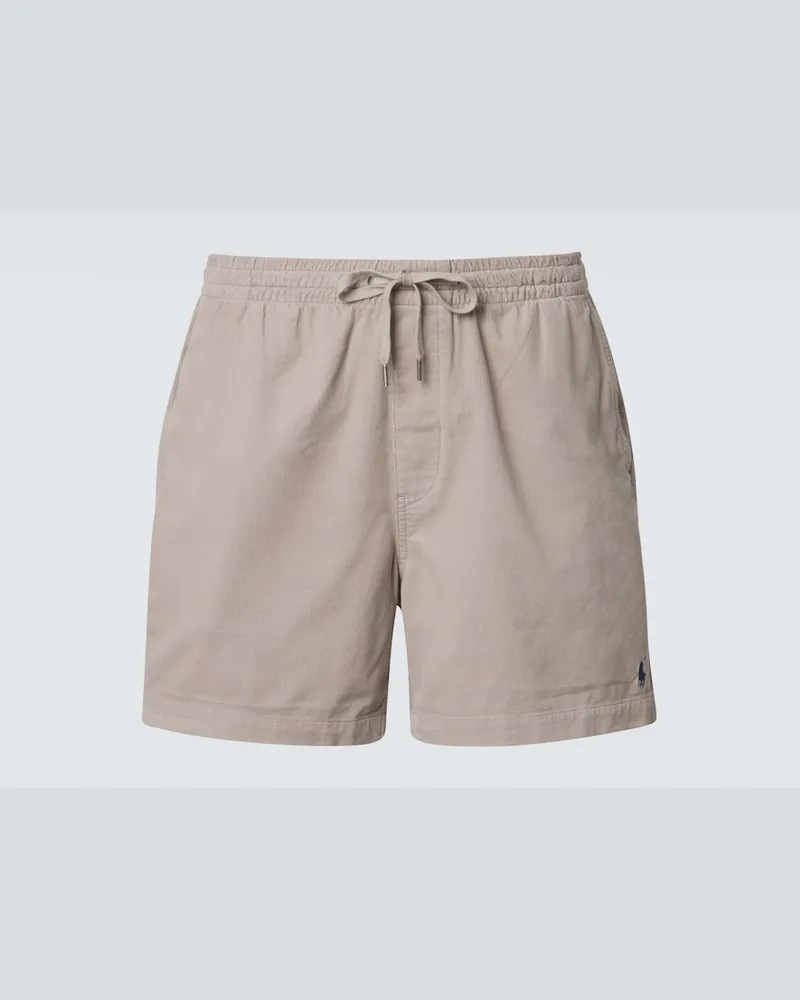 Ralph Lauren Shorts aus Baumwollcord Grau