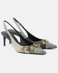 Dolce & Gabbana Slingback-Pumps aus Denim Blau