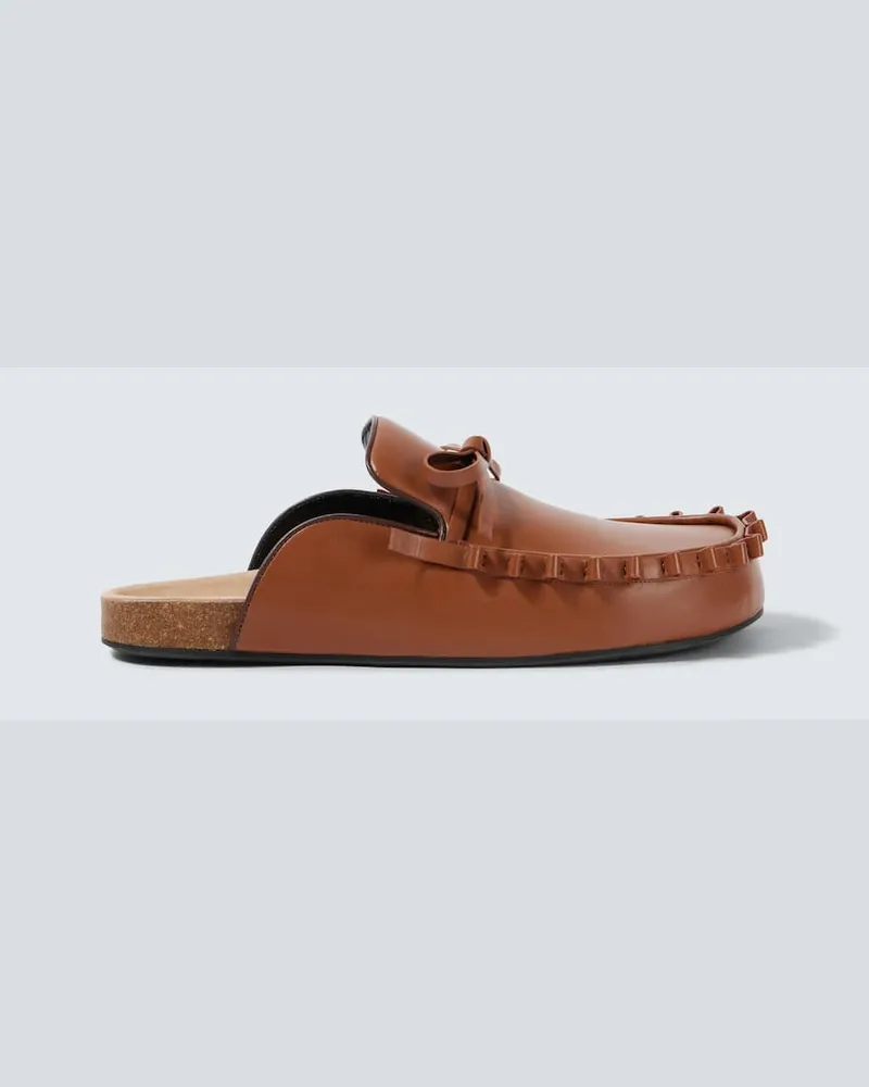 J.W.Anderson Slippers aus Leder Braun