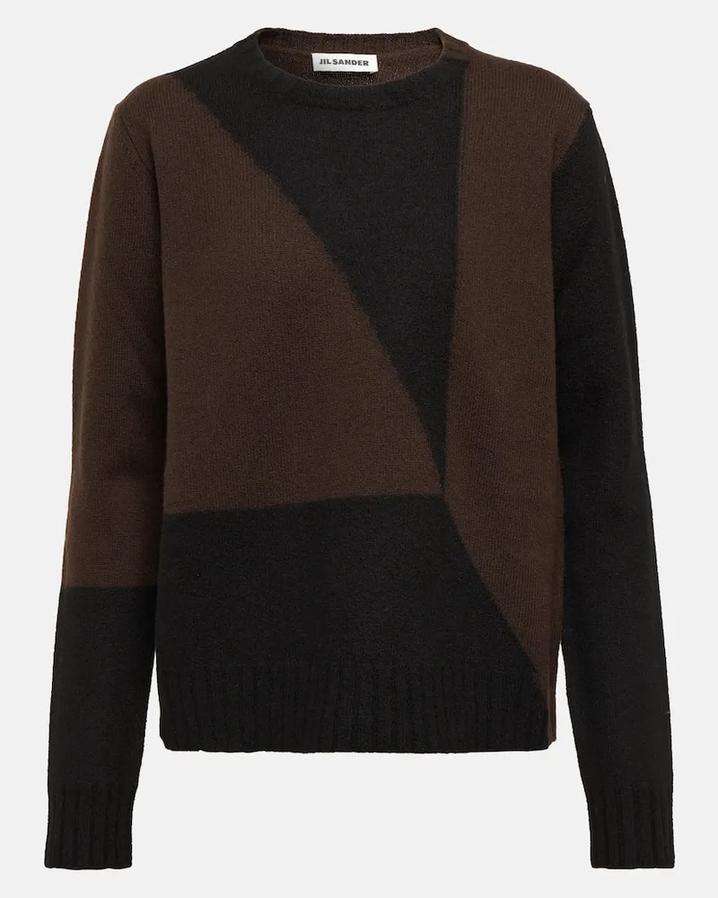 Jil Sander Pullover aus Schurwolle Multicolor