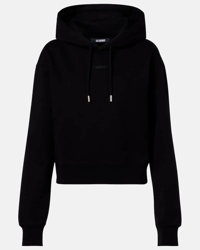 Jacquemus Hoodie aus Baumwoll-Jersey Schwarz