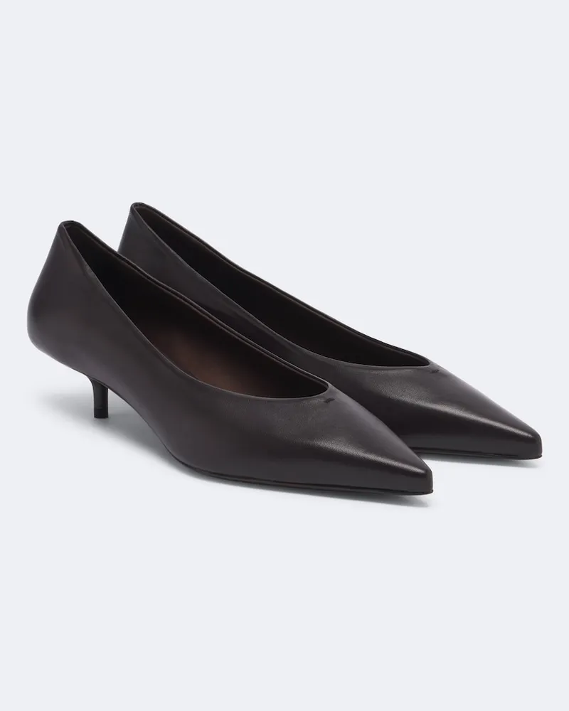 Max Mara Pumps aus Leder Violett