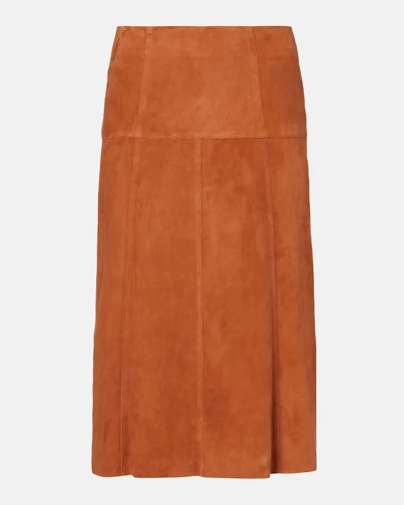 Isabel Marant Midirock Devy aus Veloursleder Orange