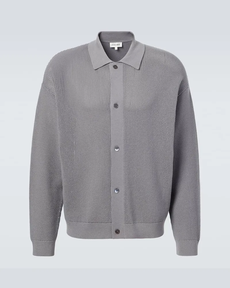Frame Denim Cardigan aus Strick Grau