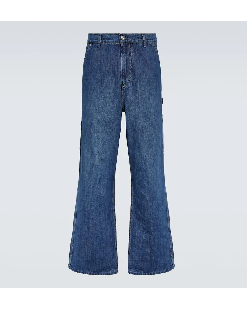 Our Legacy Mid-Rise Wide-Leg Jeans Joiner Blau