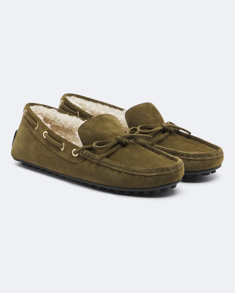 TOD'S Mokassins Gommino® aus Veloursleder Grün