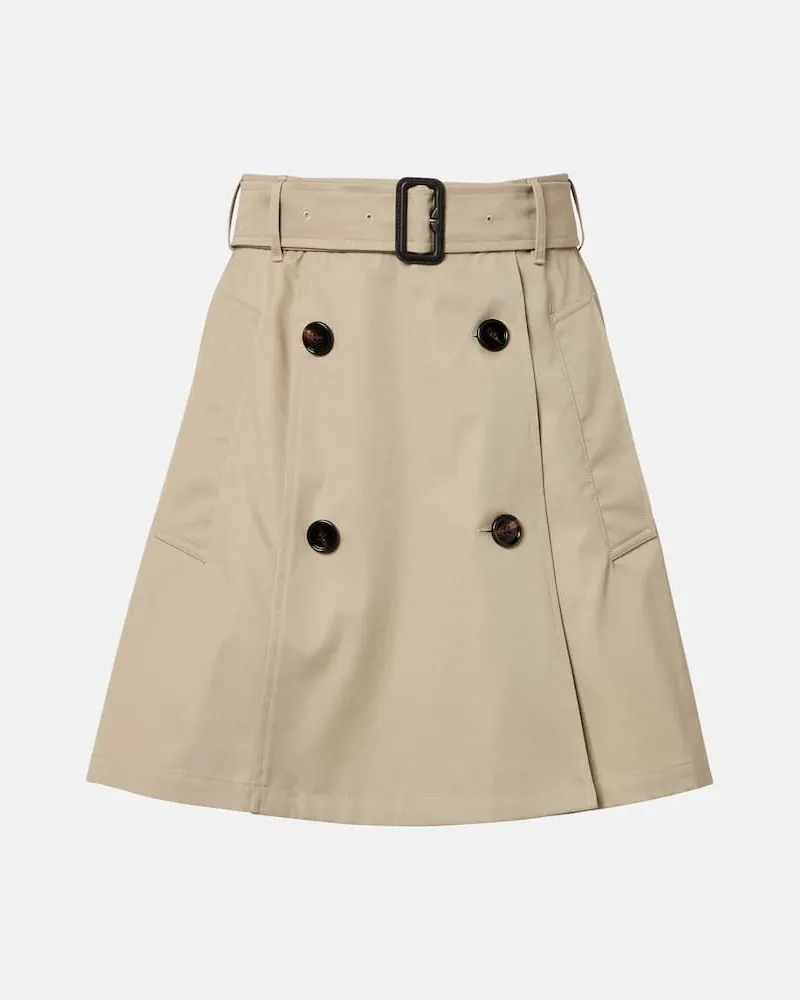 Burberry Minirock aus Baumwolle Beige