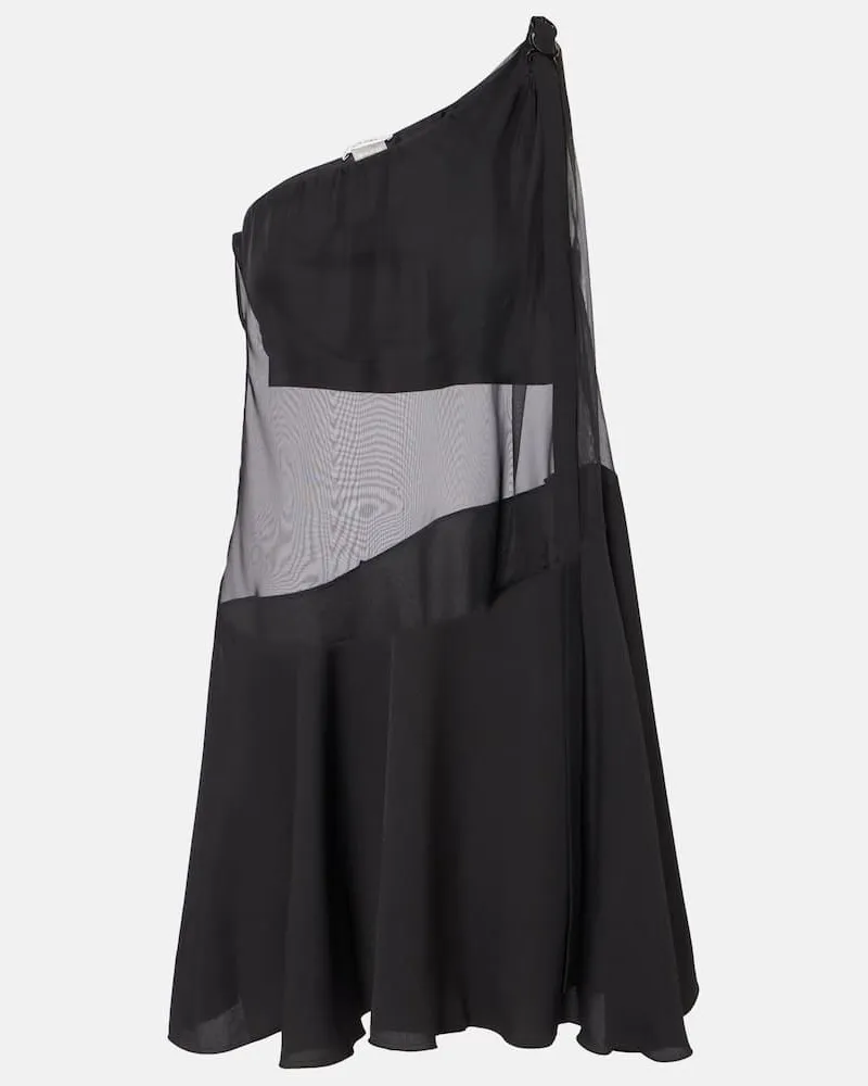 Nensi Dojaka One-Shoulder-Minikleid Daphne Schwarz