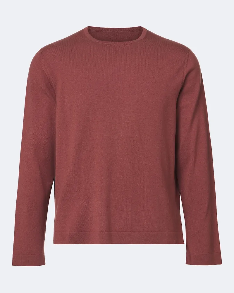 Stoffa Stòffa Longsleeve aus Kaschmir Rot