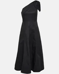 Roland Mouret Midikleid aus Baumwollpopeline Schwarz