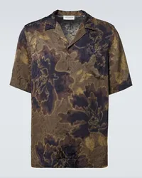 Dries van Noten Bedrucktes Hemd Braun