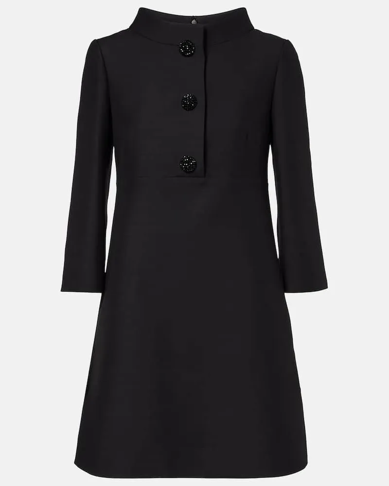 Valentino Garavani Minikleid aus Crepe Couture Schwarz