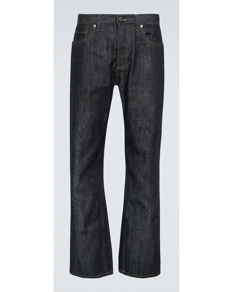 Burberry Mid-Rise Straight Jeans Blau