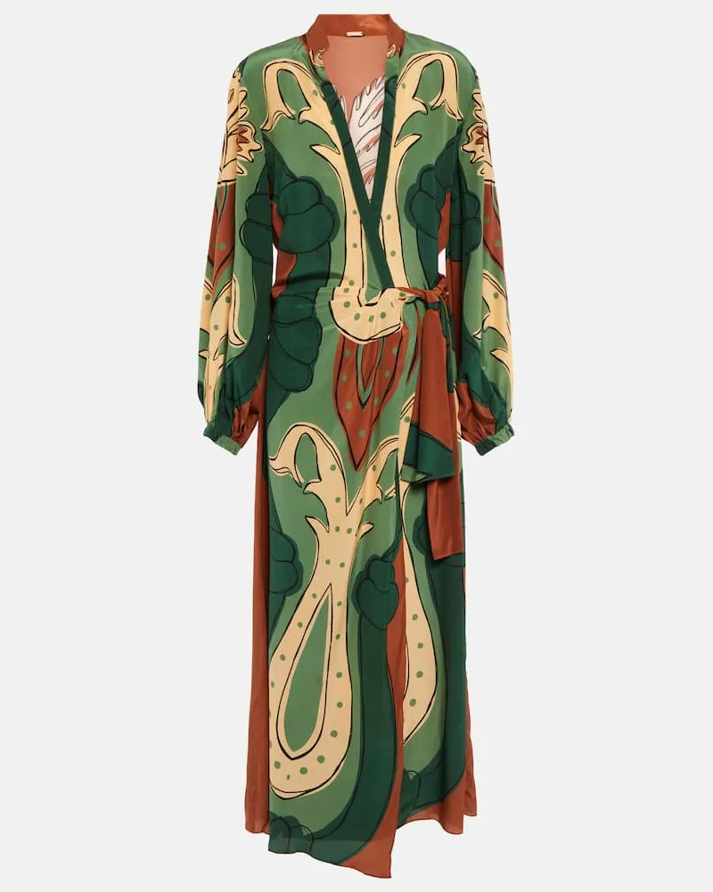 Johanna Ortiz Bedrucktes Maxikleid Multicolor