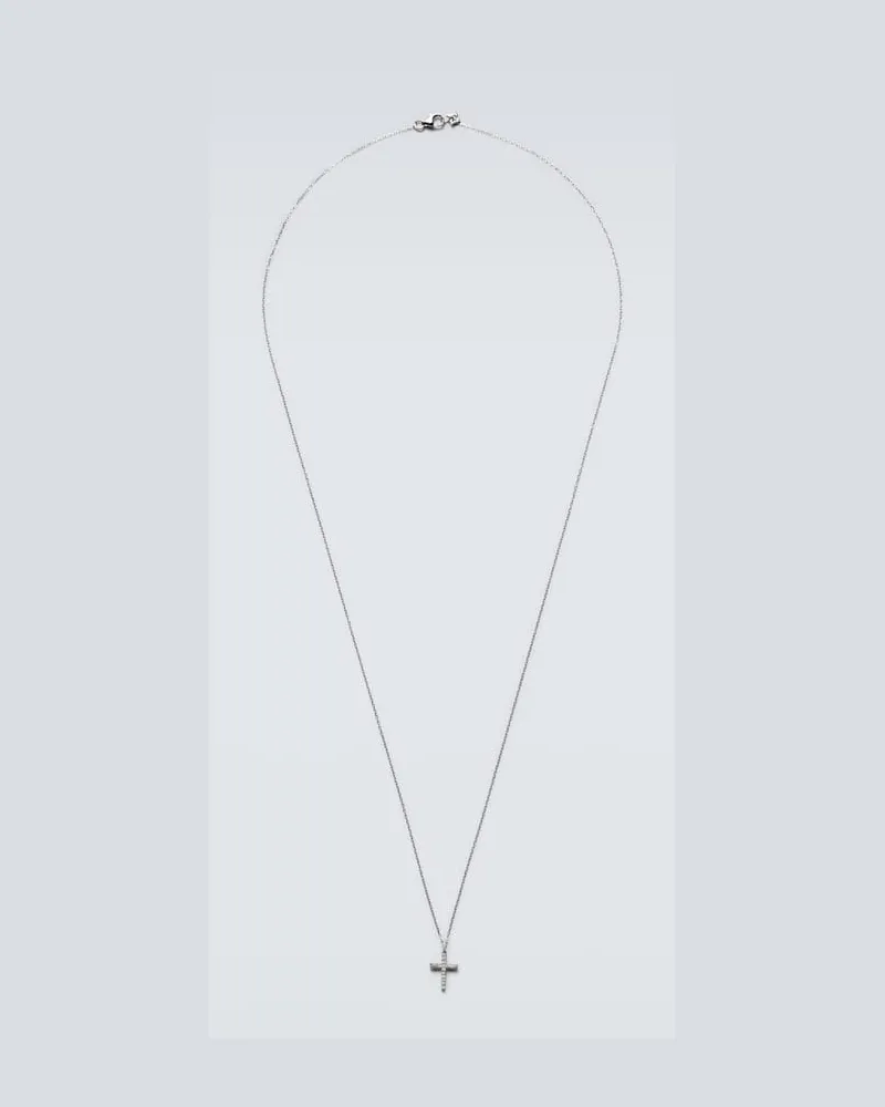 MATEO Halskette aus 14kt Weißgold mit Diamanten Weiß