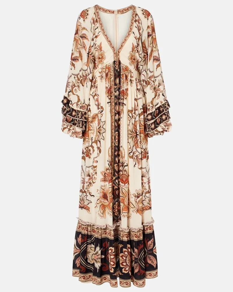 FARM Rio Maxikleid Majestic Garden Multicolor