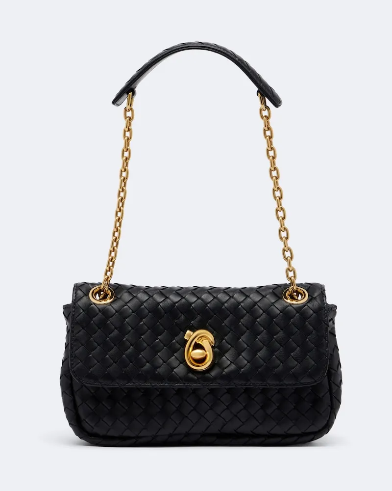 Bottega Veneta Schultertasche Madison aus Leder Schwarz