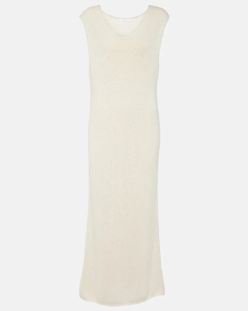 The Row Maxikleid Folosa aus Strick Weiß