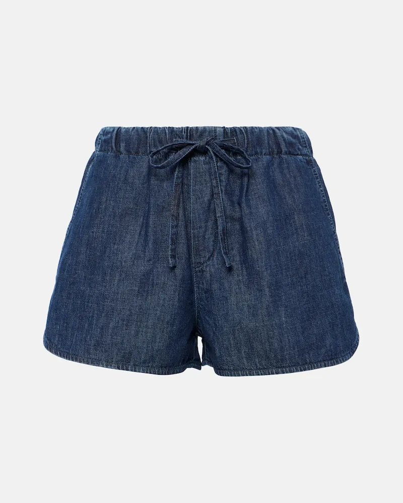 Valentino Garavani Jeansshorts VGold Blau