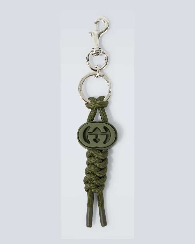 Gucci Schlüsselanhänger Interlocking G Grün