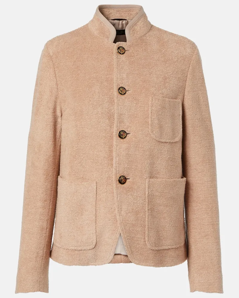 Loro Piana Jacke Spagna Mini aus Frottee Beige