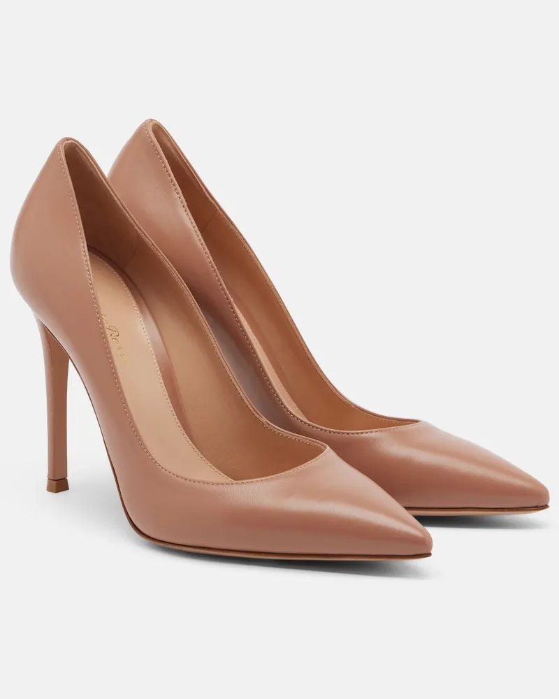 Gianvito Rossi Pumps Gianvito aus Leder Beige