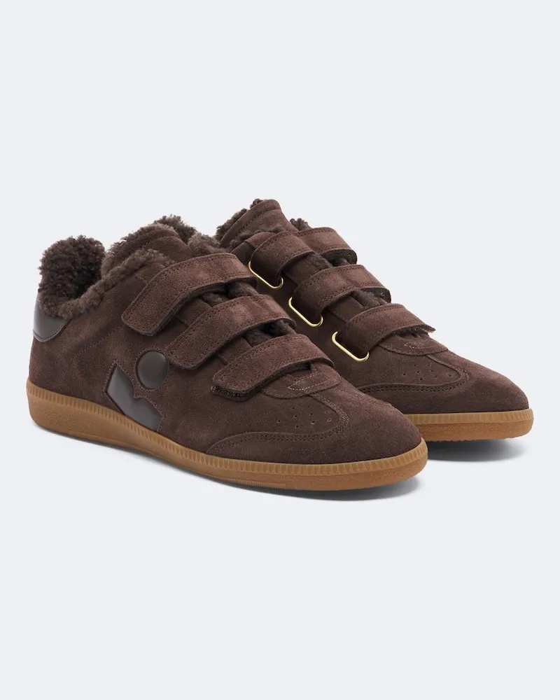 Isabel Marant Sneakers Beth aus Veloursleder Braun