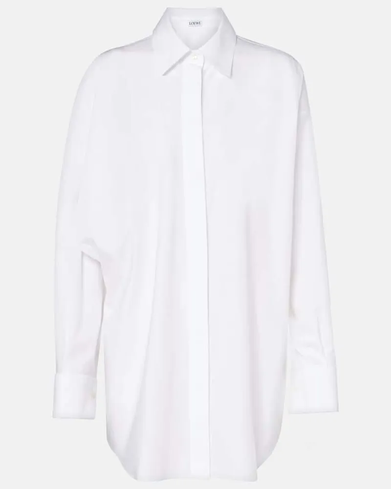 Loewe Oversize-Hemd aus Baumwolle Weiã