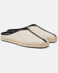 Totême Espadrilles The Espadrille mit Leder Weiss