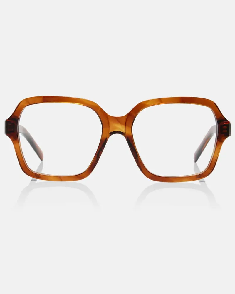 Miu Miu Eckige Brille Braun