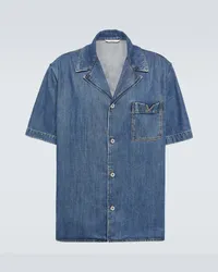 Valentino Garavani Jeanshemd Blau