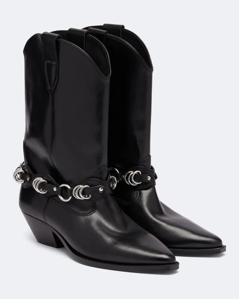 Isabel Marant Slipkleid aus Satin mit Spitze Schwarz