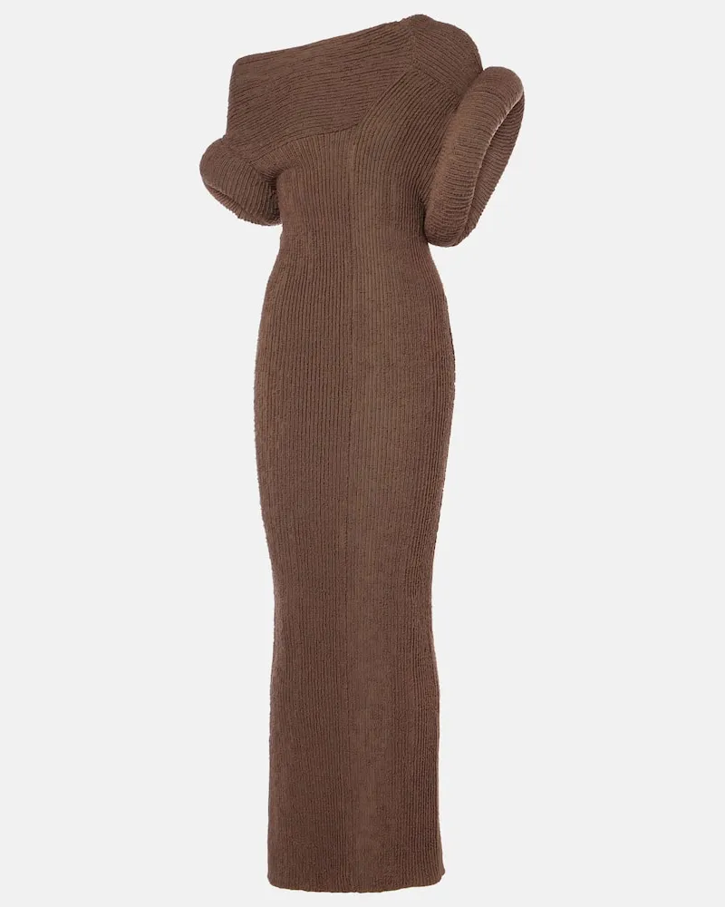 Acne Studios Maxikleid Katon Braun