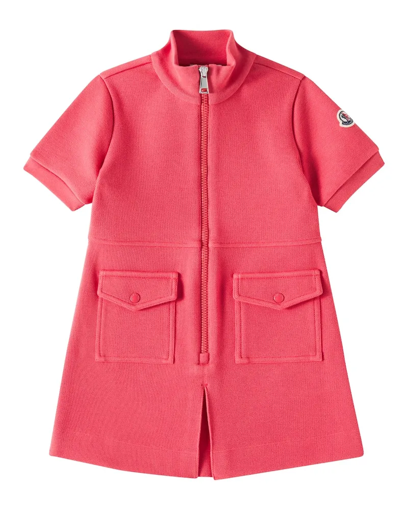 Moncler Kleid aus Piqué Rot