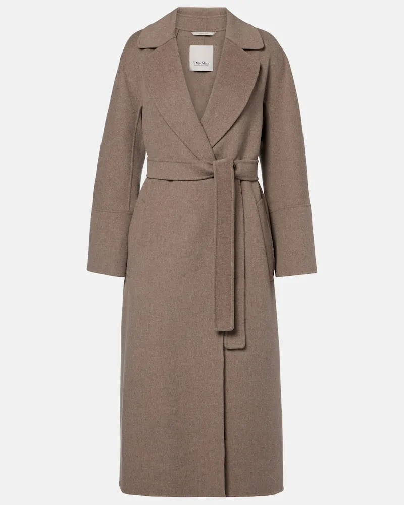Max Mara Mantel Elisa aus Schurwolle Beige