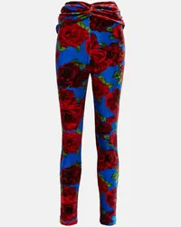 Magda Butrym Leggings aus Samt Multicolor