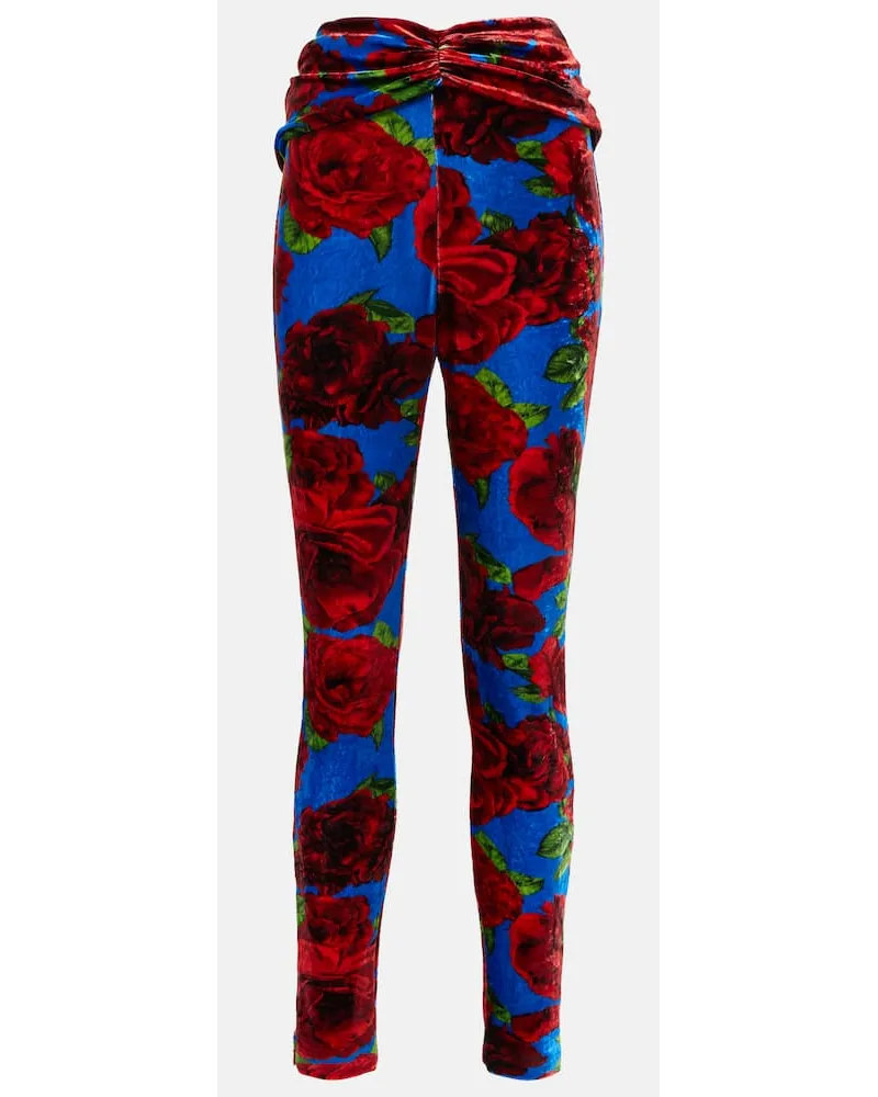 Magda Butrym Leggings aus Samt Multicolor