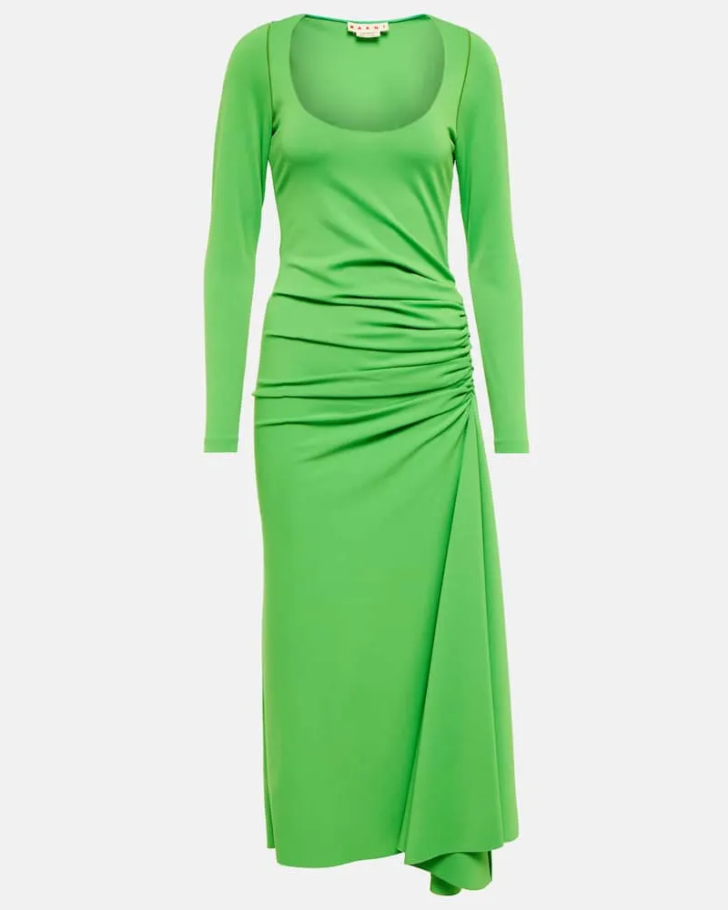 Marni Midikleid Grün