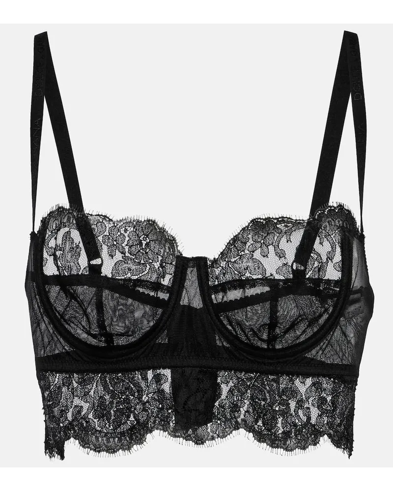 Dolce & Gabbana Bralette aus Spitze Schwarz