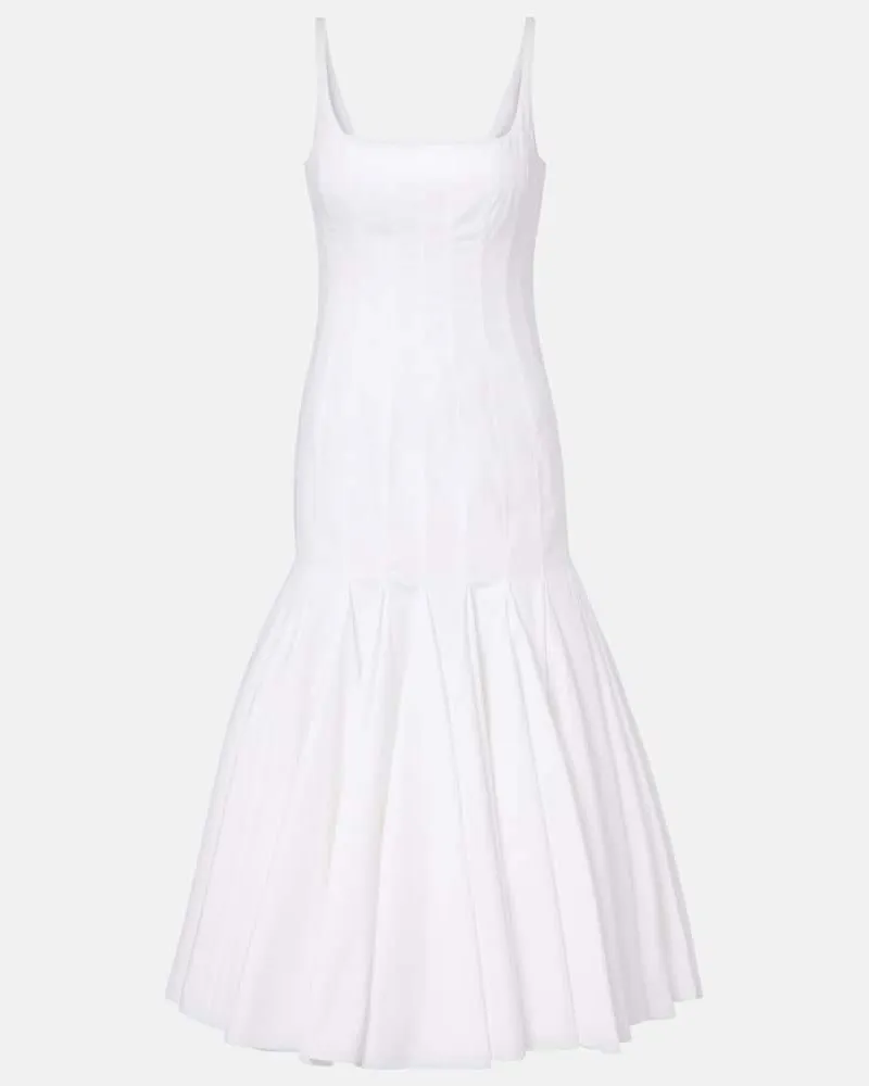 Jacquemus Robe aus Baumwolle Weiß