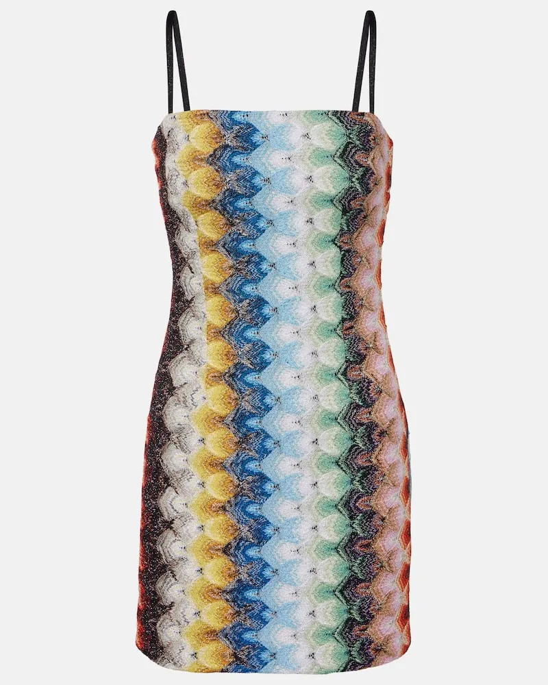 Missoni Minikleid aus Häkelstrick Multicolor